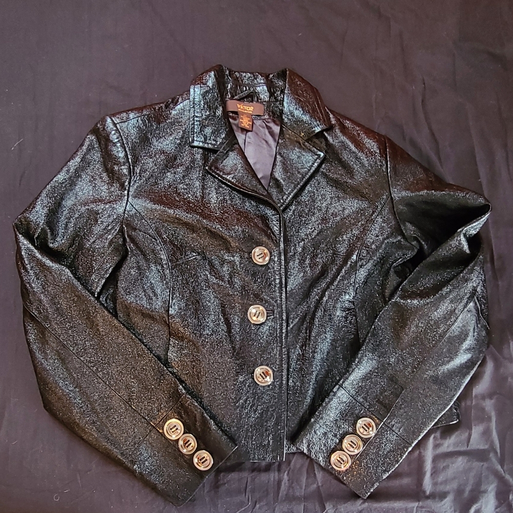Vintage Victor Alfaro Genuine‎ Leather Jacket.